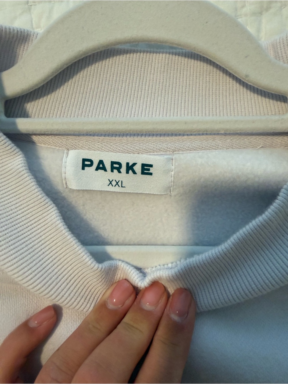 PARKE Light Purple Mockneck Sweatshirt - Picture 2 of 2